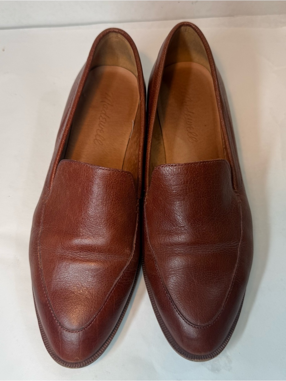 Madewell Frances Leather Loafer Slip on w Cloudlift Cushion H2419 Shoes SZ 6 - Picture 2 of 8